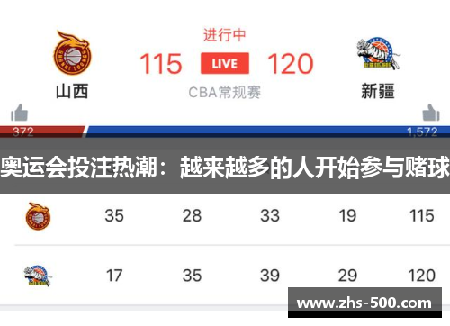 奥运会投注热潮：越来越多的人开始参与赌球